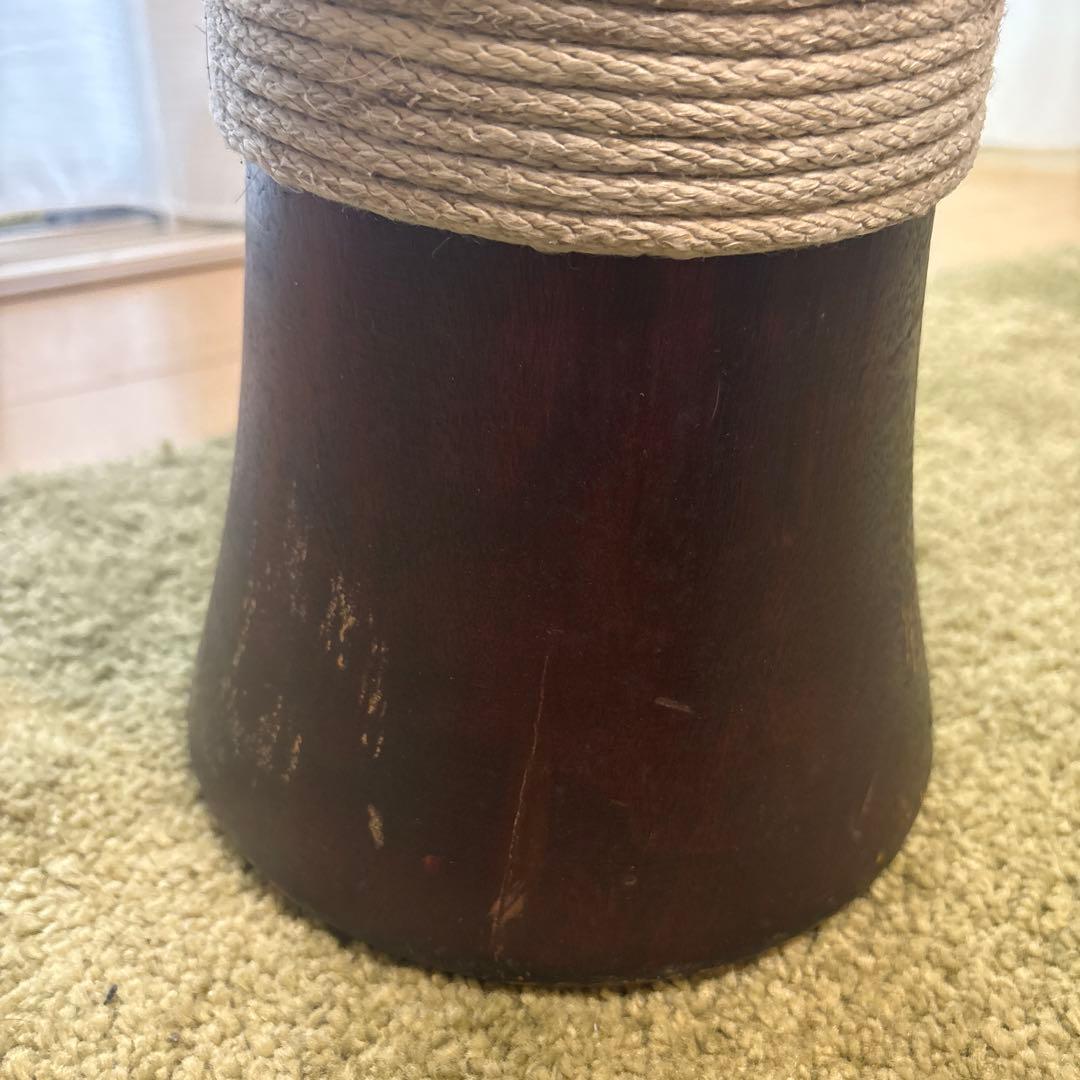 ジャンベ　木製　民族楽器