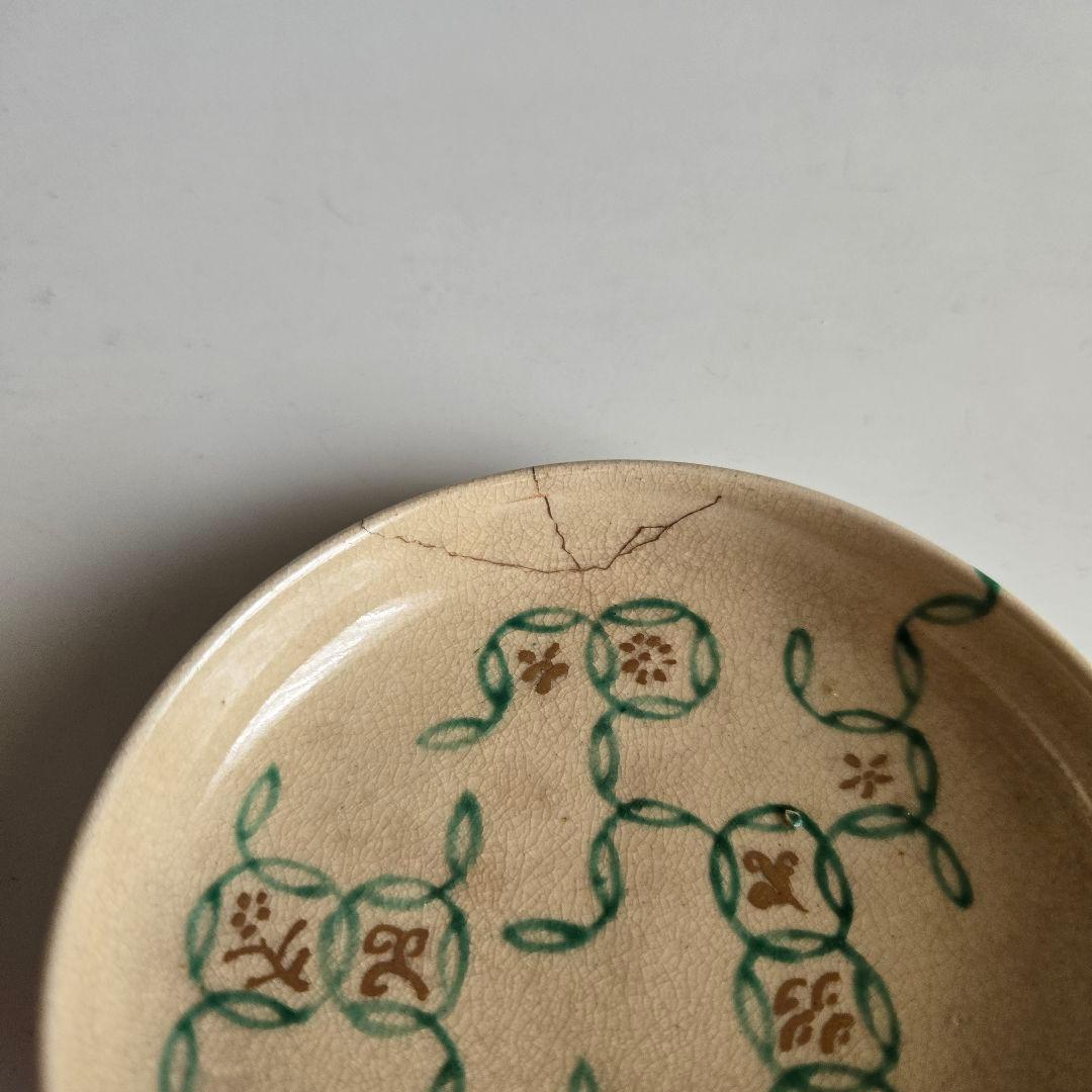 22-382古清水(粟田焼)の美山窯　小皿10客