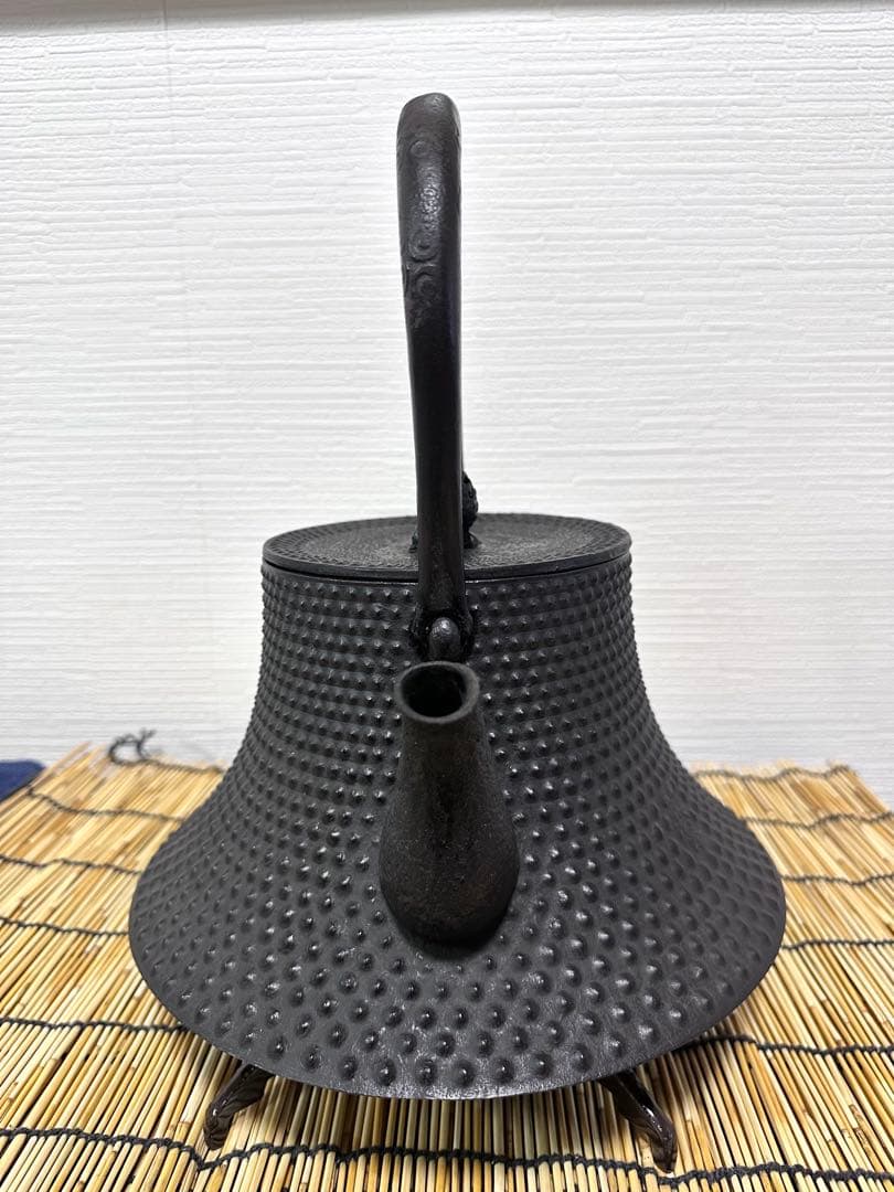 未使用品、タグ付　南部成龍堂鋳　及川光正　斎峰造　３０型　南部鉄瓶　南部鉄器