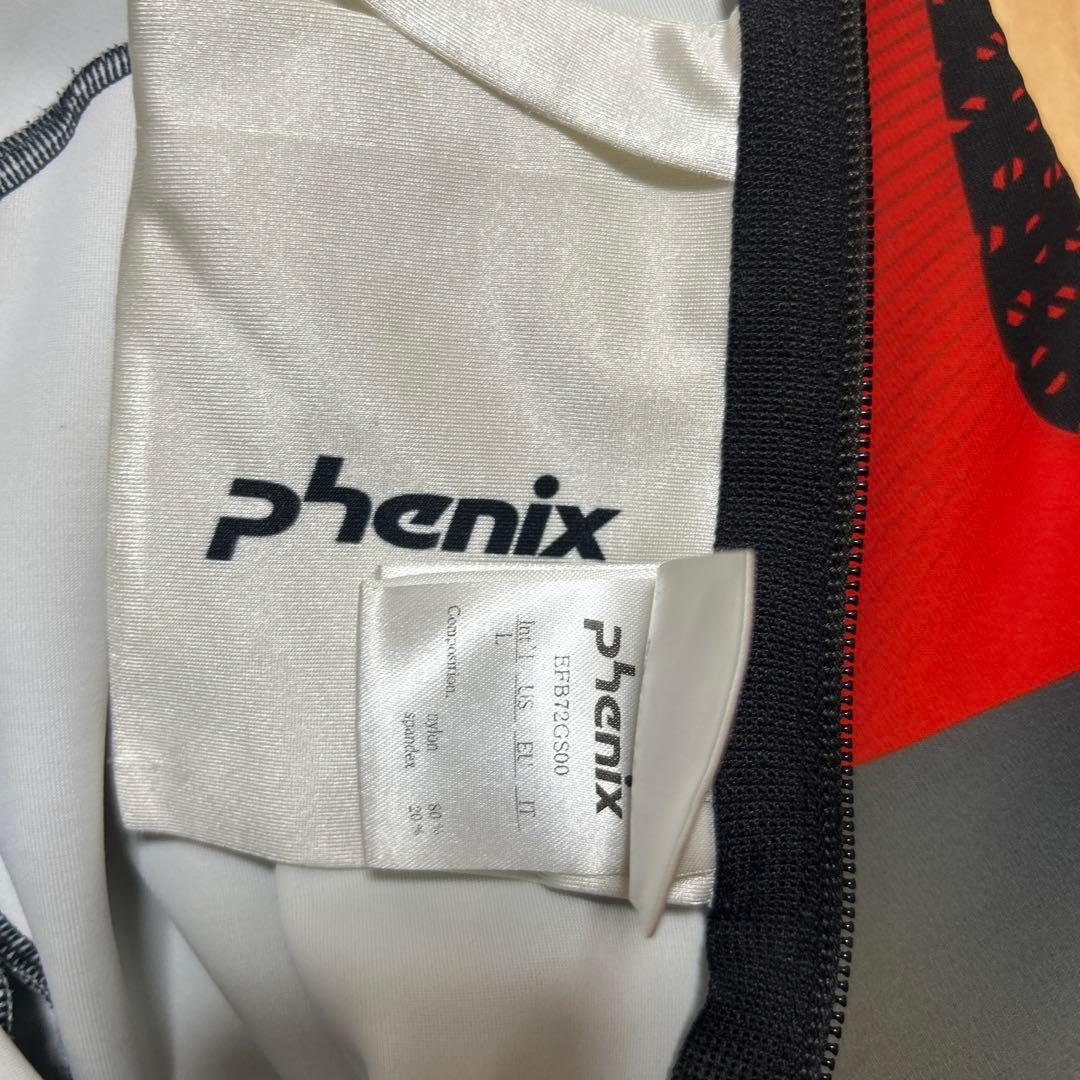 phenix スキースーツ グレー/レッド