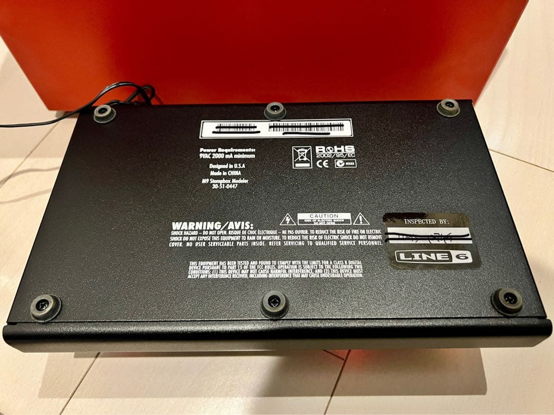 Line 6 M9 Stompbox 純正ACアダプター付属