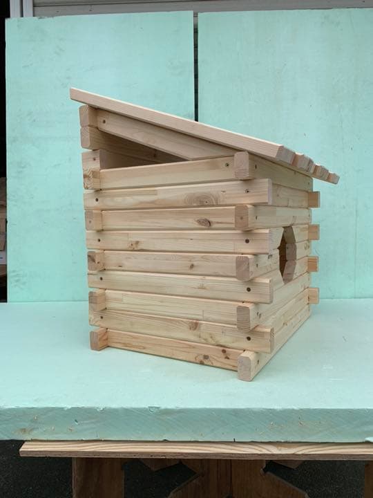 屋外対応 小型犬 中型犬 犬小屋 無塗装仕様