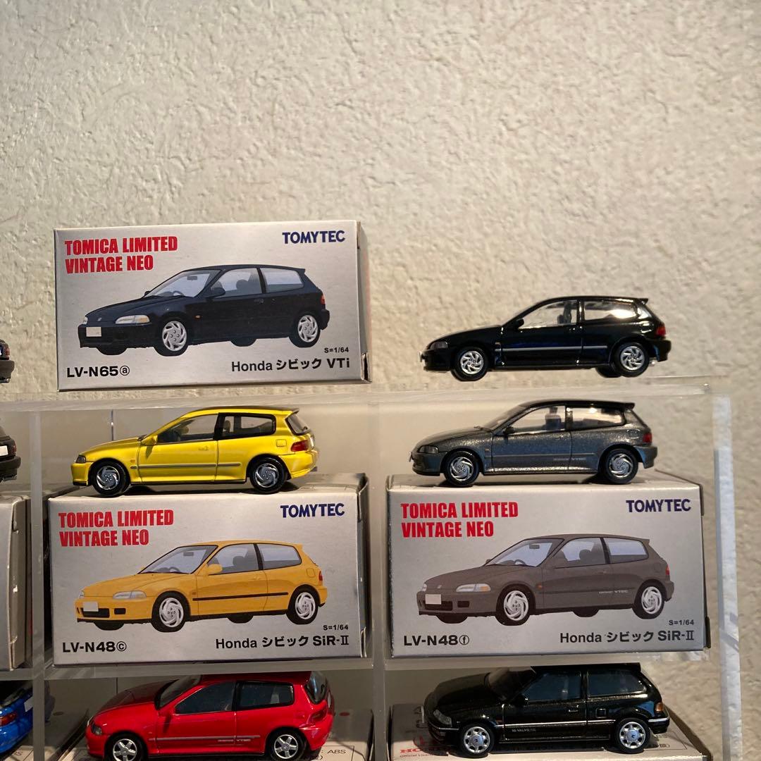 トミカリミテッドヴィンテージネオHondaシビック18台セット　アクリルケース付