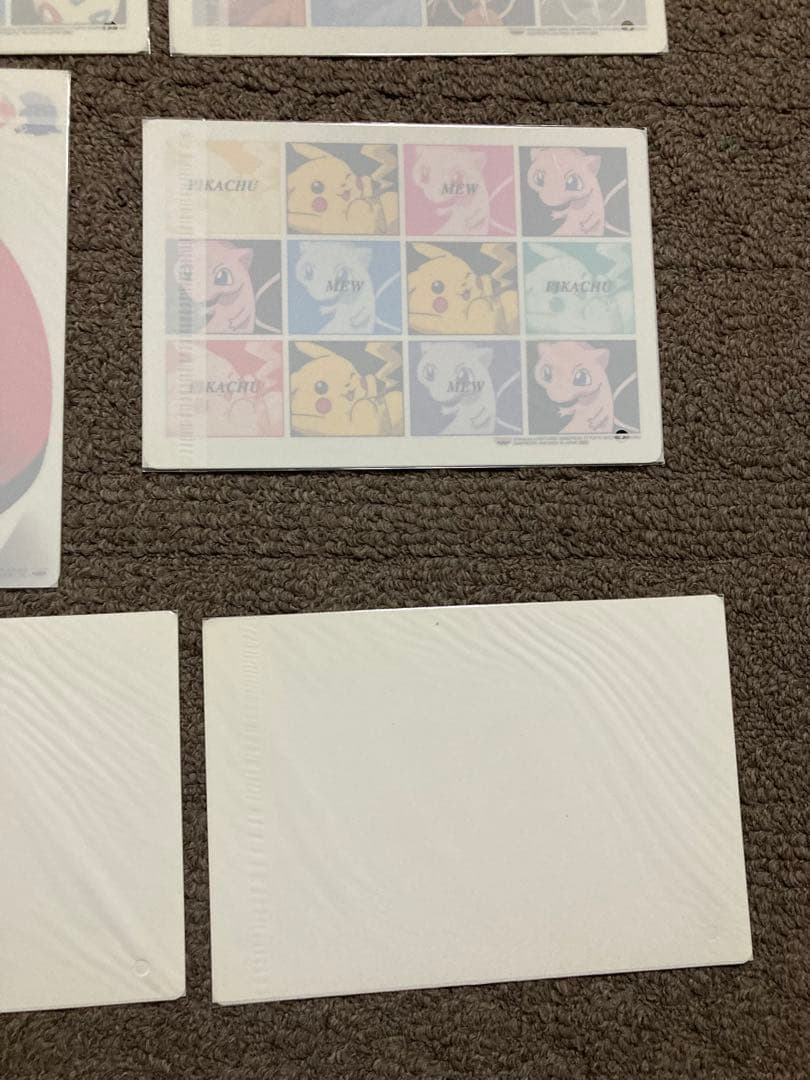 【未開封】【非売品】ポケモン 下敷き バンプレスト ミュウ ピカチュウ 希少