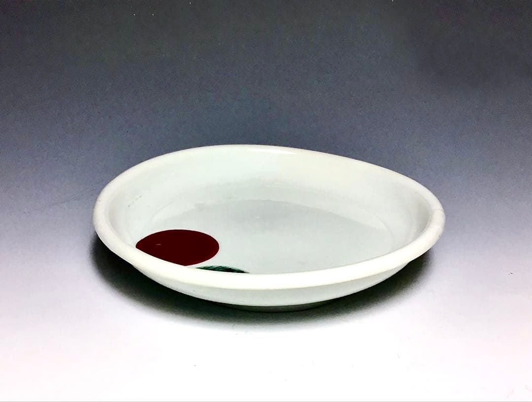 「古九谷」笹丸文小皿 完品