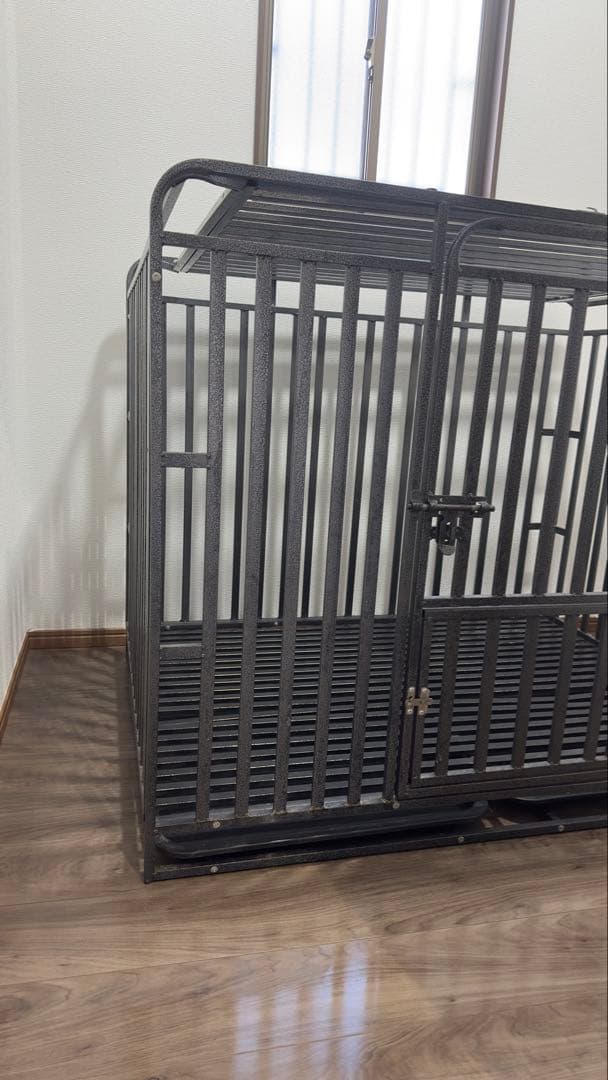 超大型犬OK 頑丈ゲージ 犬用ケージ 取り外しトレー付き