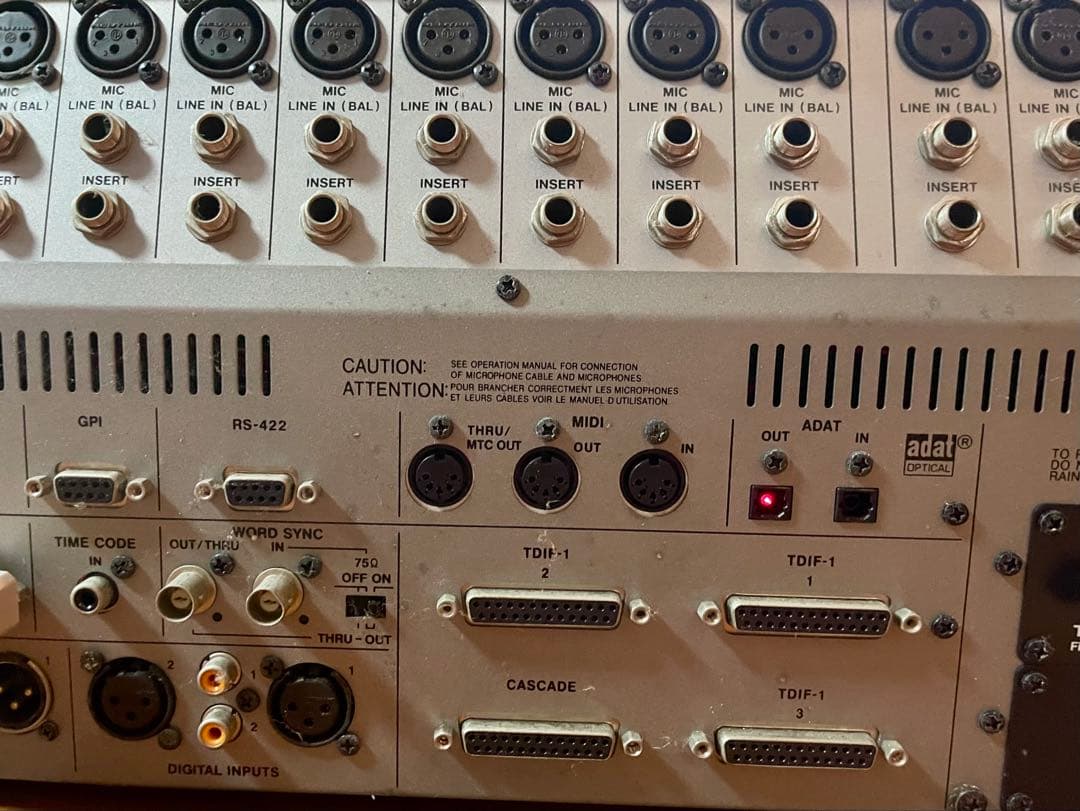 配信機器・PA機器・レコーディング機器 TASCAM DM-3200 + MU-1000 + IF-FW/DMmkII
