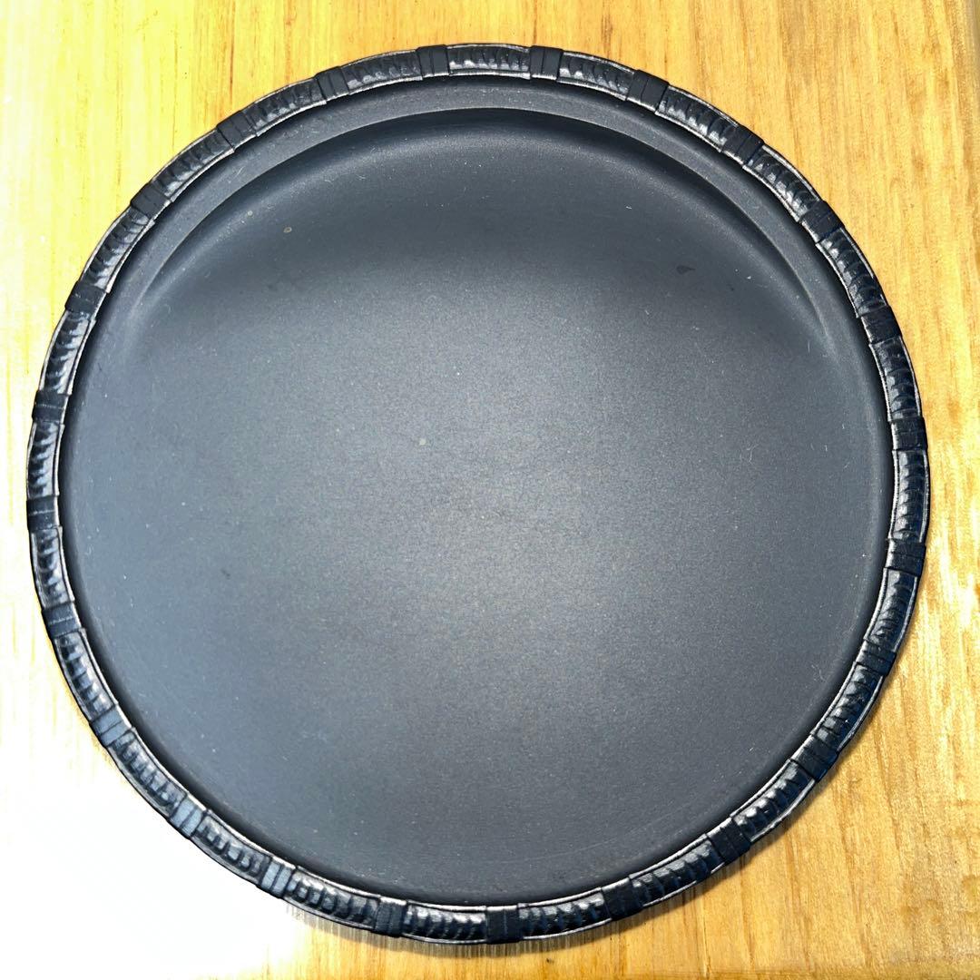 ⭕️雨畑硯　特殊研　竹篭硯　新品美品　極細密彫刻　手間かかる　女性好み作品