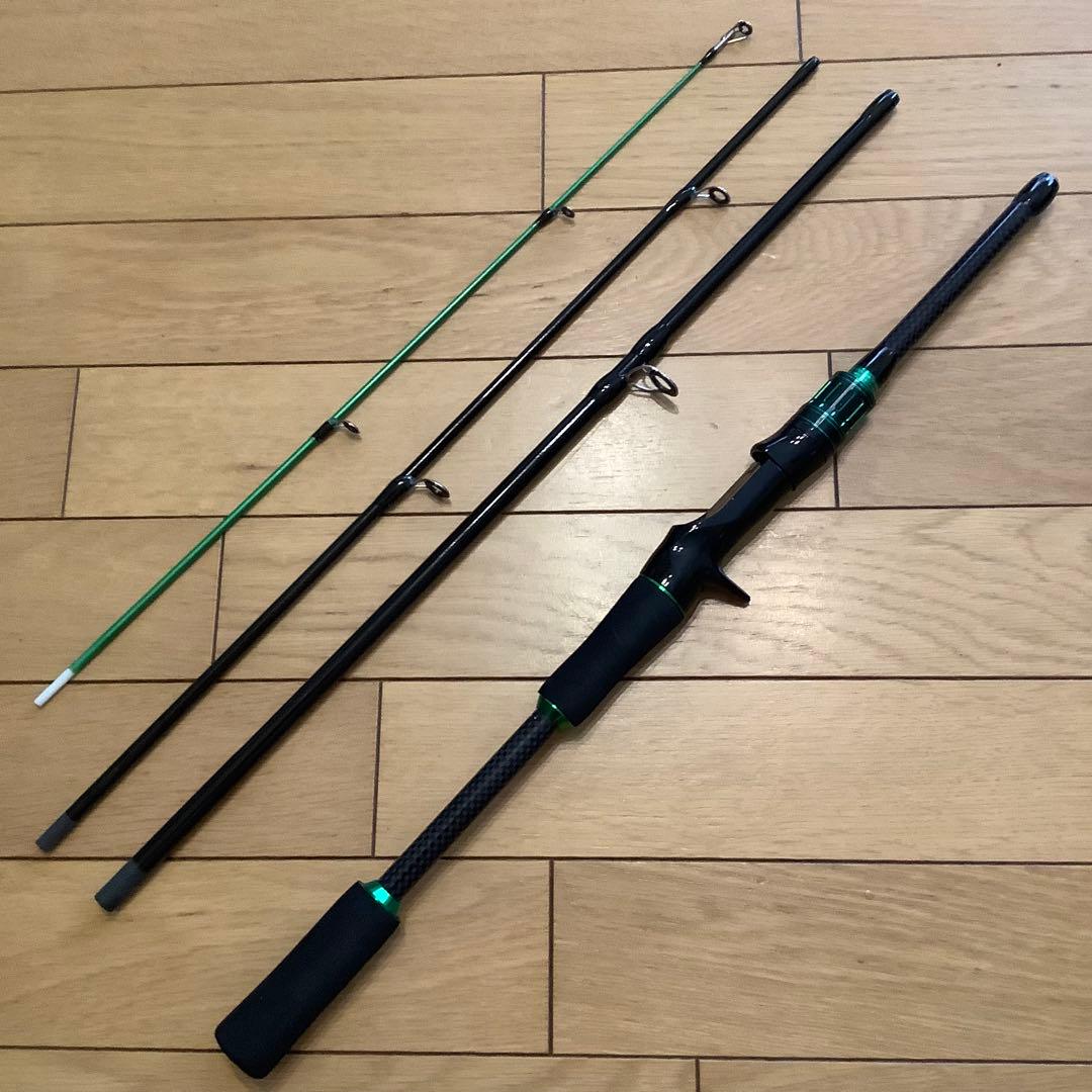 限定1セット　1.8m 4ピースベイトロッド&カウンター付ベイトリール