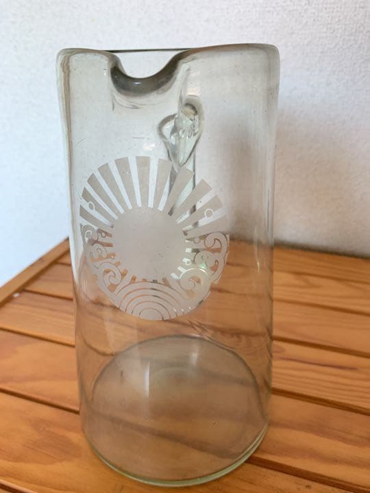 戦前のアサヒビール製ガラスピッチャー、アンティーク・骨董品