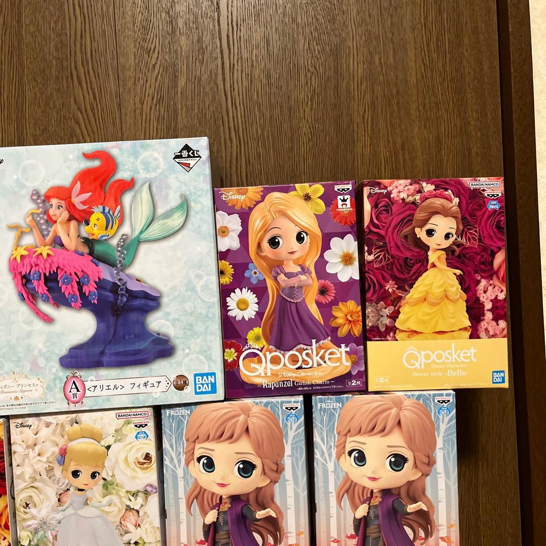1番くじ　アリエルフィギュア　ティンカーベル　Qposket アリエル　他　⑤
