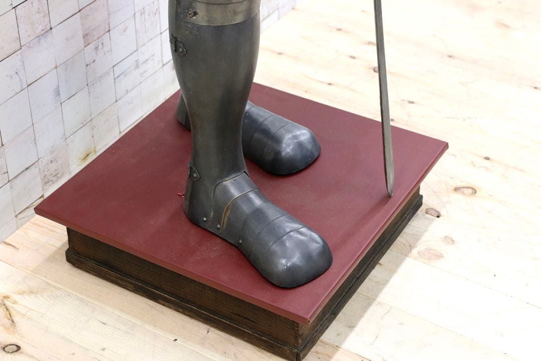 GMFH356○フランス製 アンティーク 甲冑 置物 オブジェ 西洋 195
