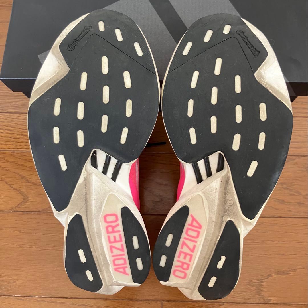 【美品】adidas ADIZERO PRO 3 26.0cm ピンク