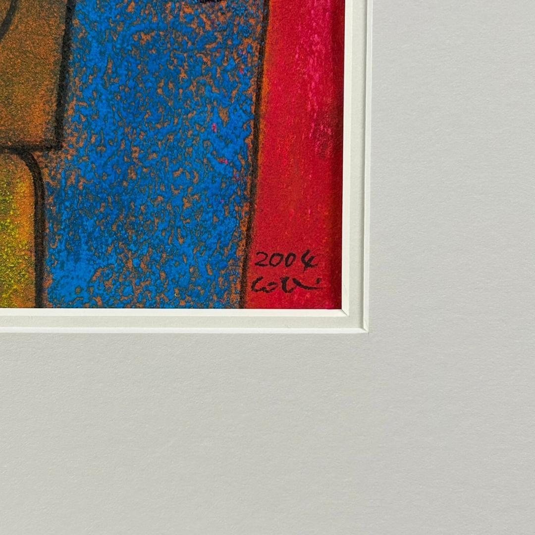 【melfee6】美品 谷川晃一「鳥の季節」パステル画 直筆サイン入