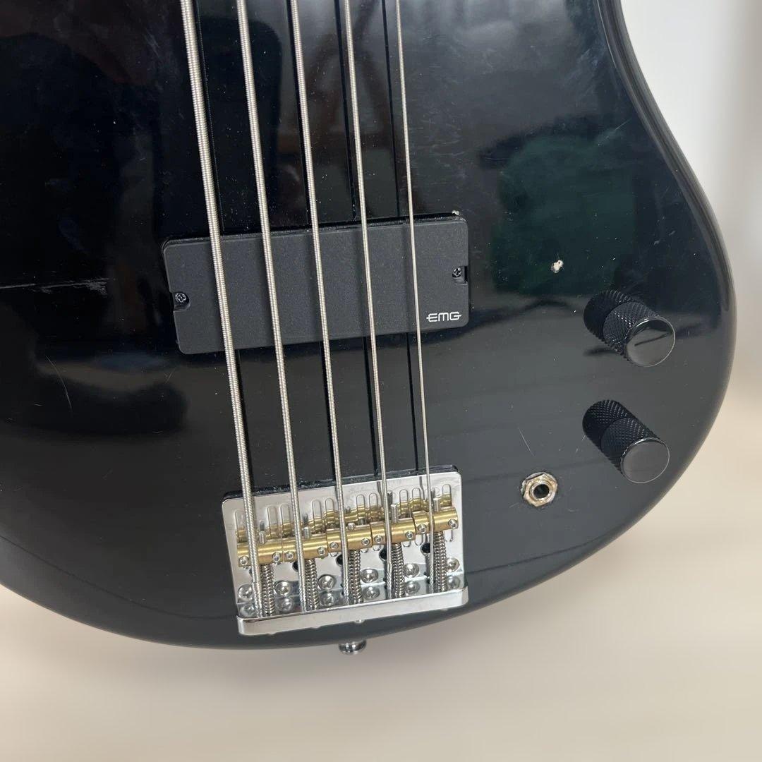 【極美品】アイバニーズ 5弦ベース EMGジャック移設 GSR105EX 黒