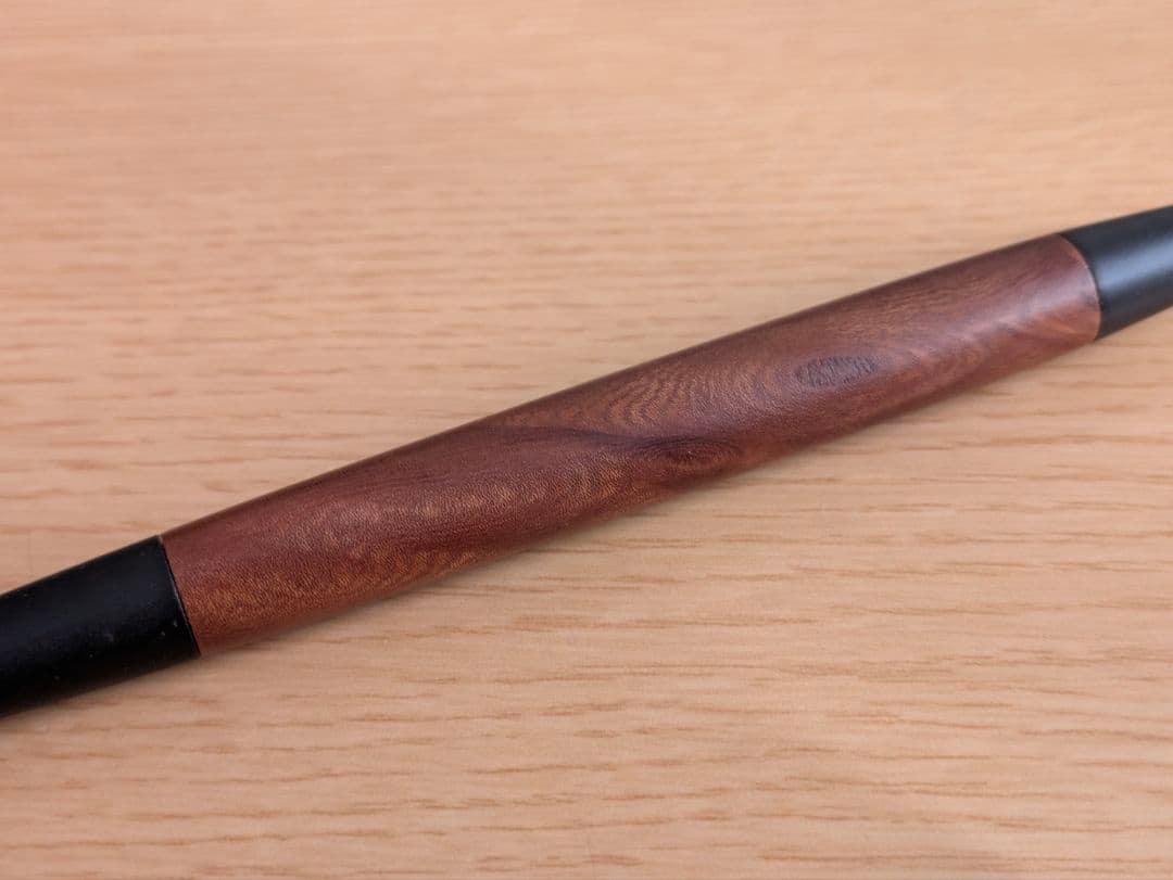 野原工芸 欅 ボールペン 旧型 スリム つや消しシルバー