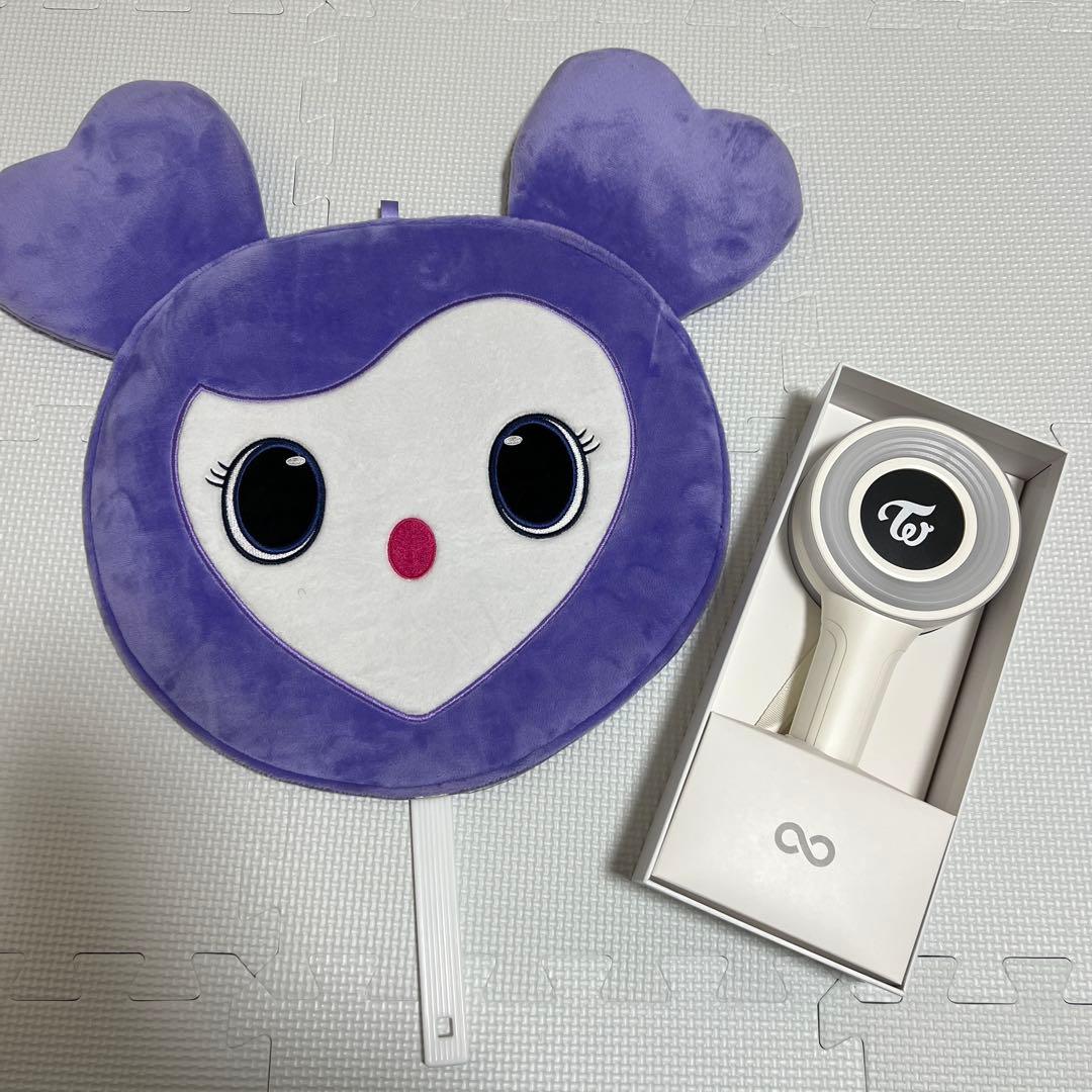 TWICE サナ うちわ カバー付＋CANDYBONGペンライト点灯確認済セット
