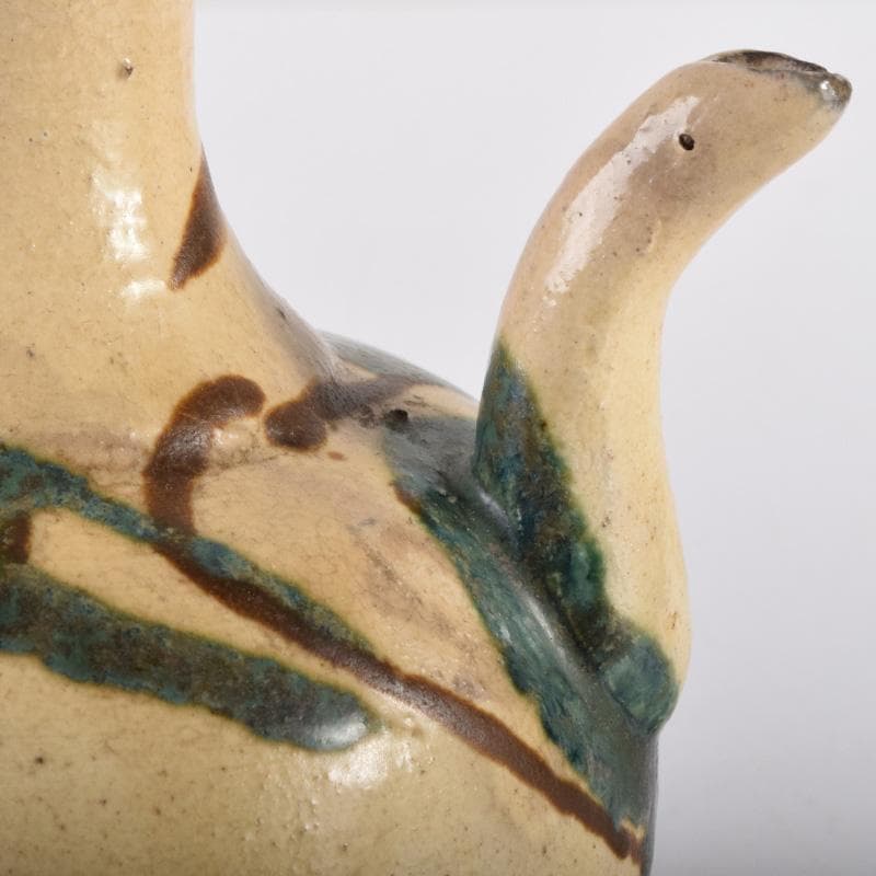 茶道具　美濃焼　加藤芳平作　色絵　水注　執壷　C　7223