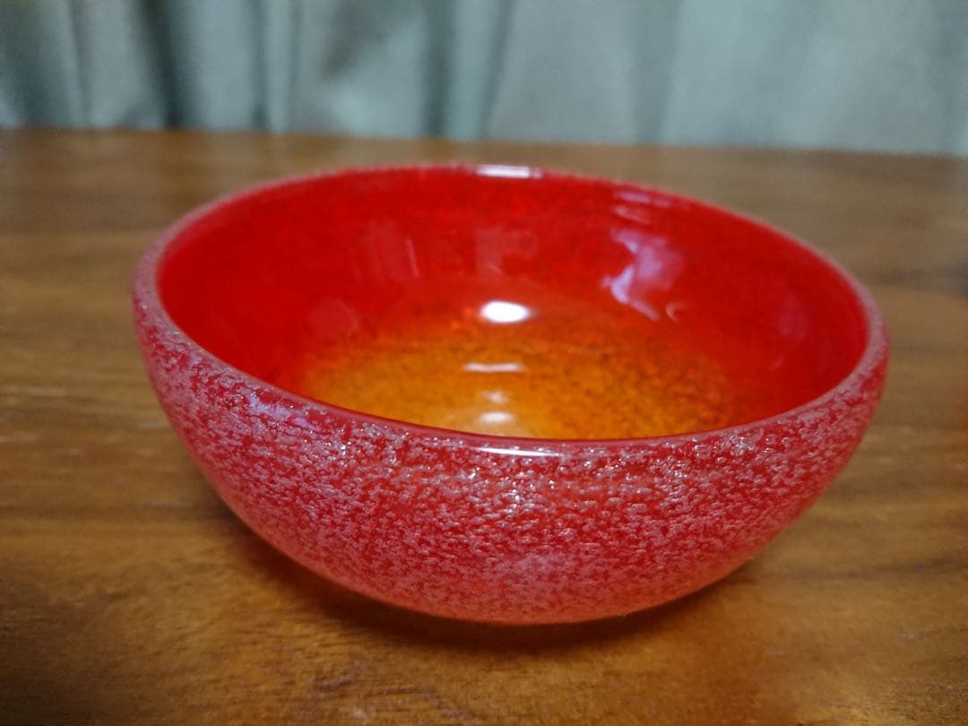 ✨新品未使用✨硝子工芸品 琉球ビードロ硝子 ボウル皿 ペアセット