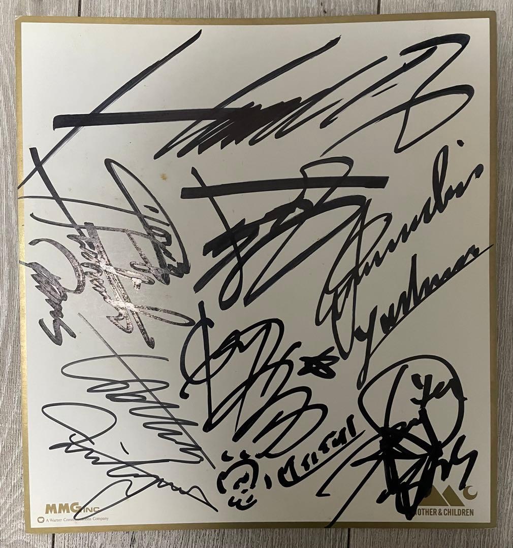 HOUND DOG 20050709 日本武道館帰還　メンバーサイン色紙付き