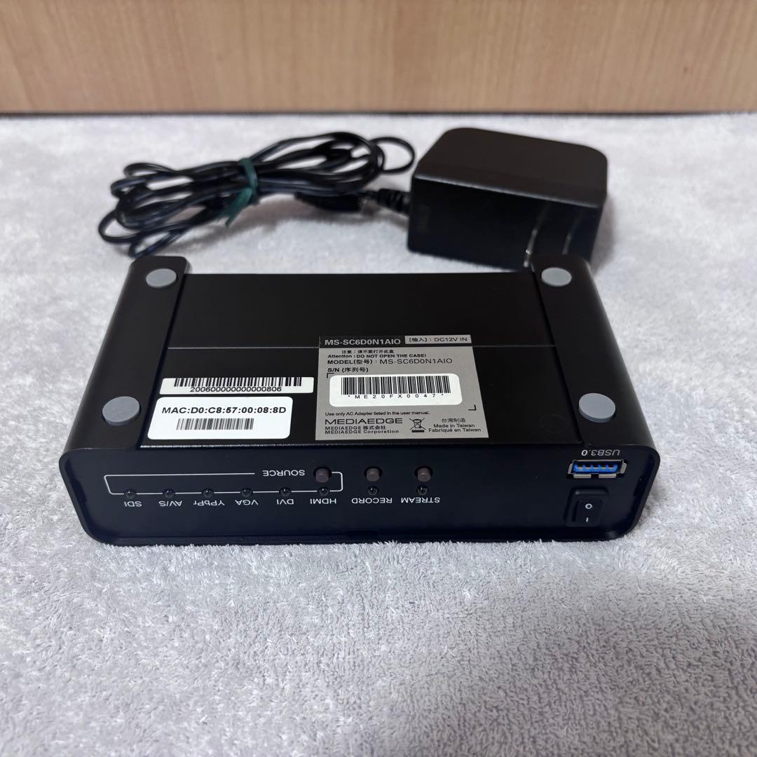 2ch対応オールインワン ストリーミングエンコーダー SC6D0N1 AIO