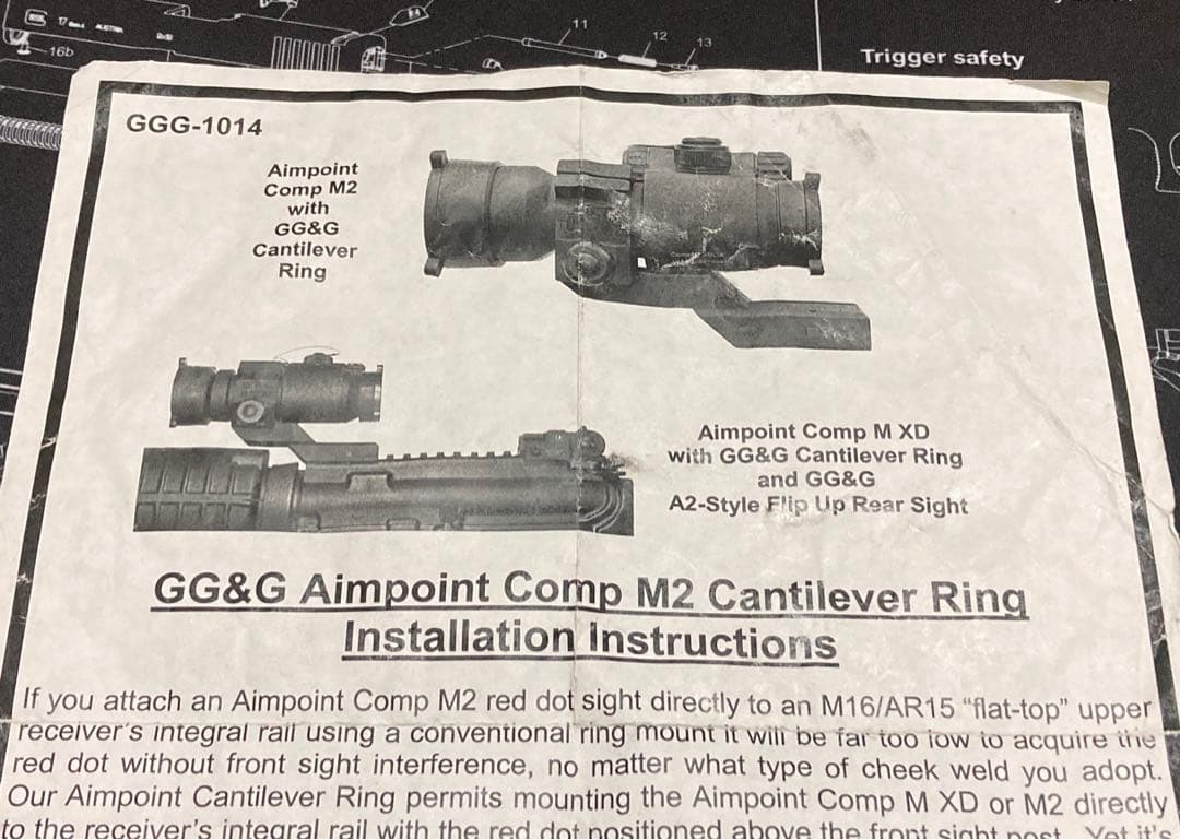 おおきに　実物GG&G Aimpoint M2 Mount MWS set