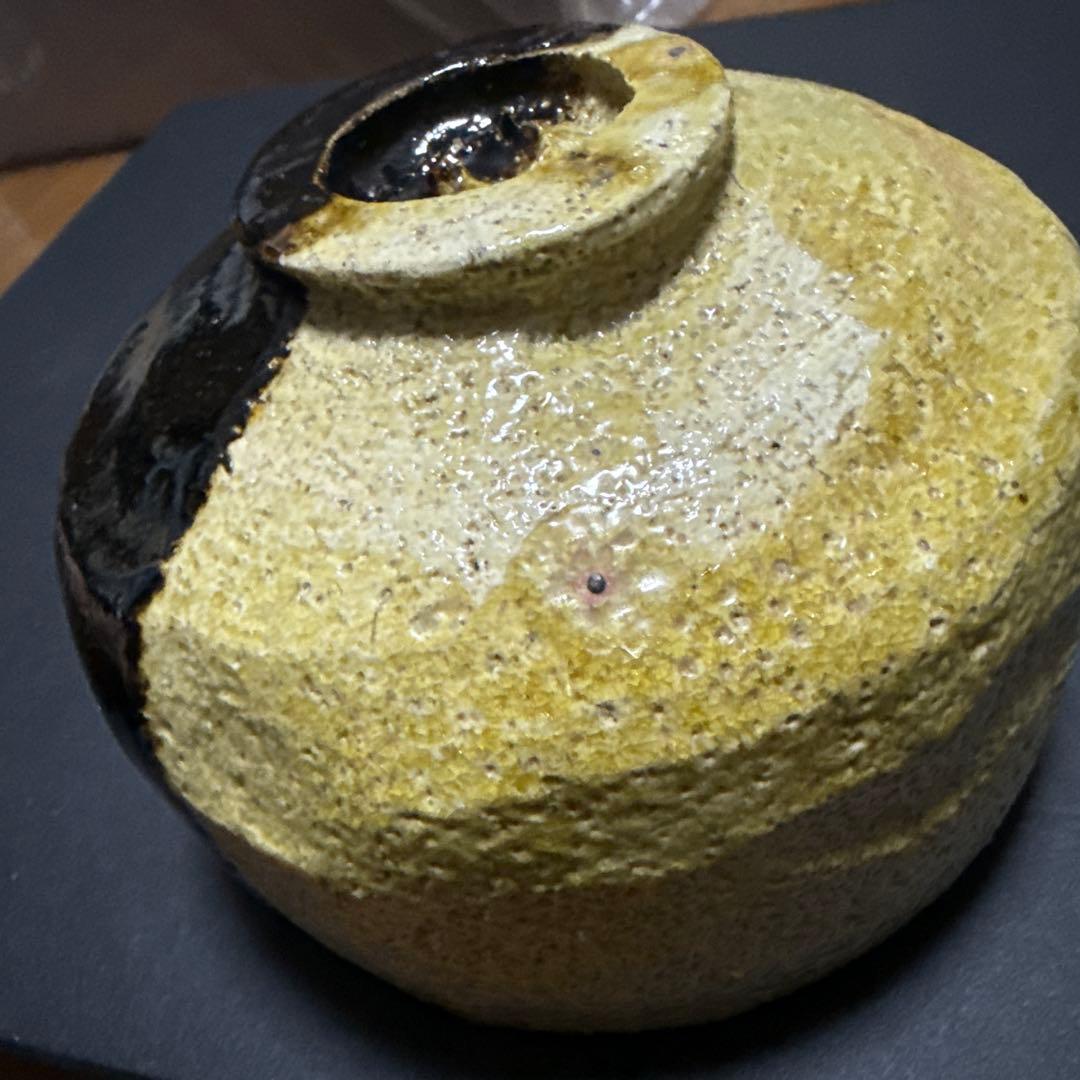 楽焼き　樂茶盌　【メルカリ専用】掛分茶碗　茶道具　ツートンカラー　茶道