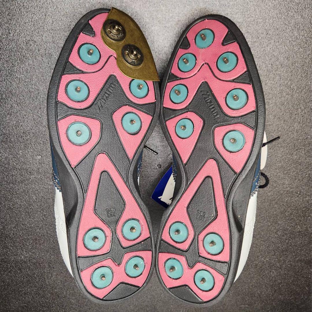 【新品、未使用】MIZUNO ミズノ　ゴルフシューズ　ウイングチップ　メダリオン