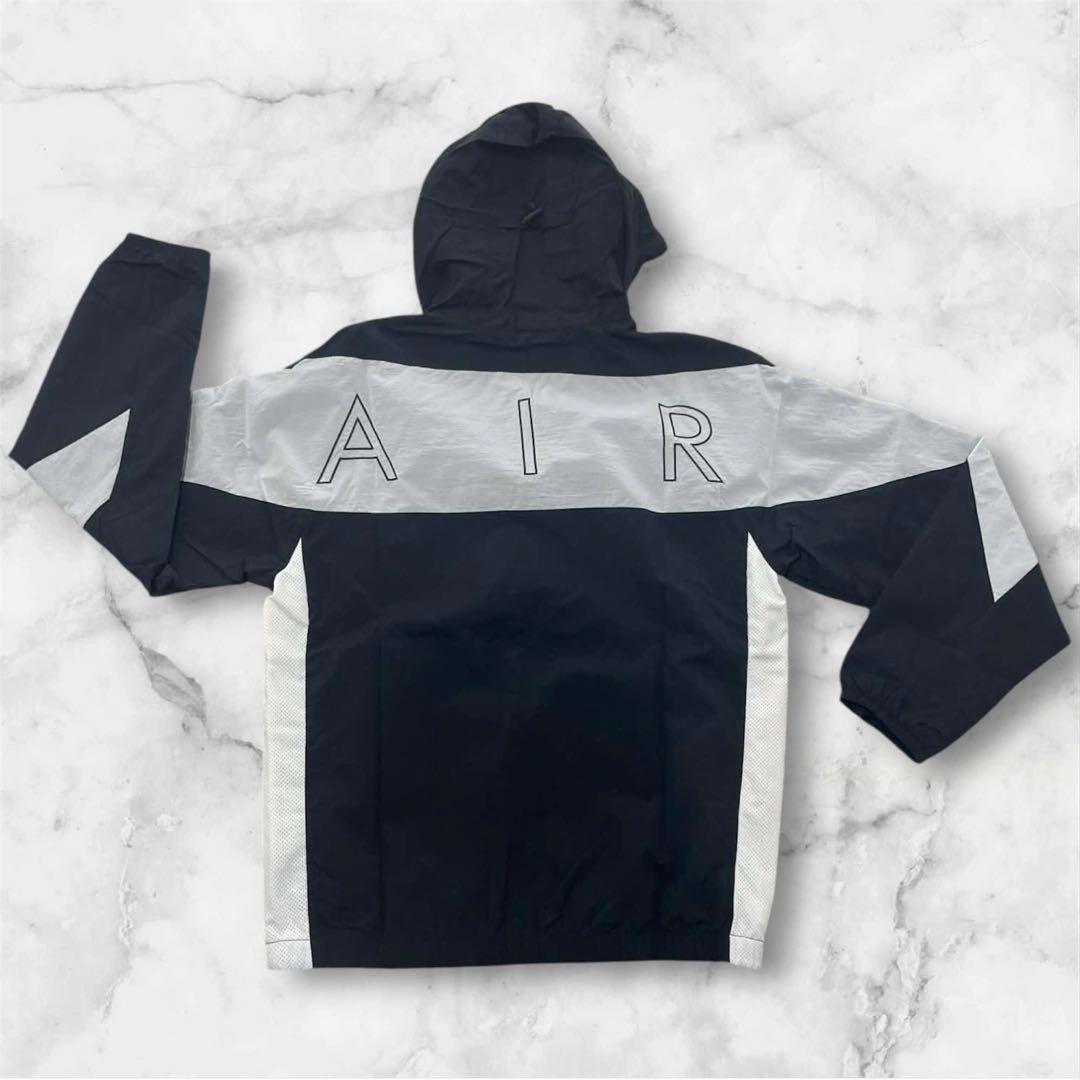 Nike AIR フード付きウィンドブレーカー ネイビー/シルバー