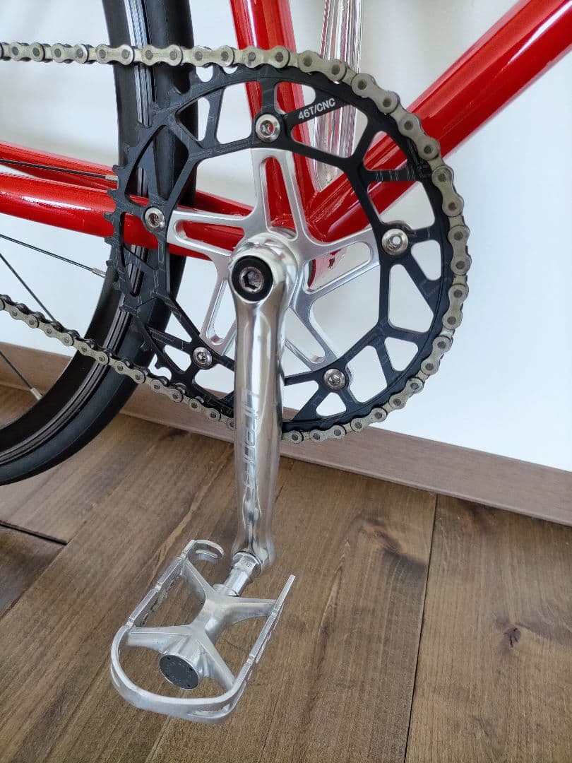 クロモリ ピスト シングルフリー 46×17T 室内保管 直接手渡可(神奈川県)