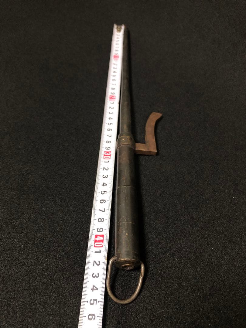 十手　捕具　銅地　約45㎝　武具　時代　骨董　古美術　25LA