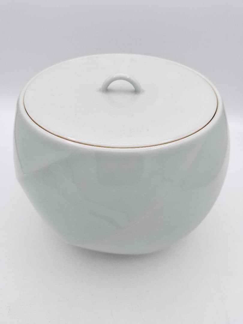 b47 水指 白磁 小川武雄 木箱 茶道具 古物 京都
