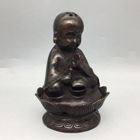 小坊主が香炉 茶道具 香道具 工芸品 美術品 置物