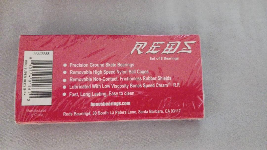 TUNNEL REDS スケートボードホイール 4個セット+新品ベアリング