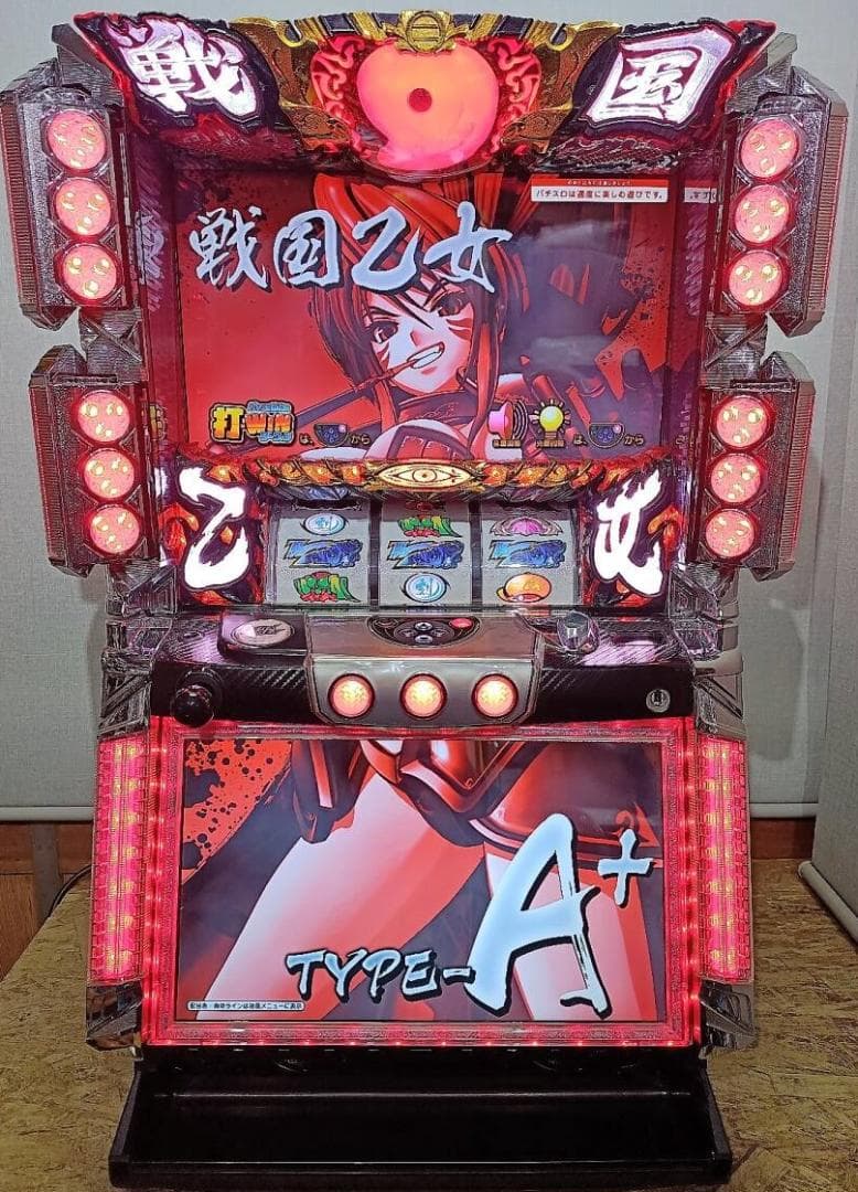 【パチスロ実機】オリンピア★戦国乙女TYPE‐A+★オートプレイ付不要機付