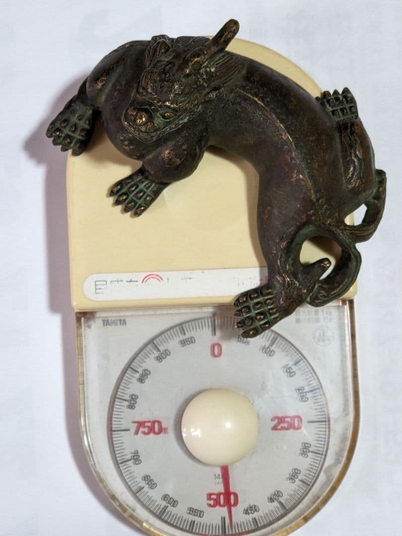 ♦唐物 中国 古玩 古美術品 麒麟形 文鎮 文房四宝 宣徳銅 骨董品