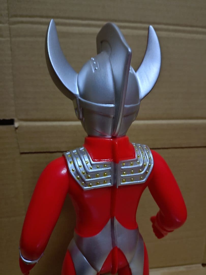 ブルマァク 復刻 マスク取れウルトラマンタロウ(シルバー) &大 セット ソフビ