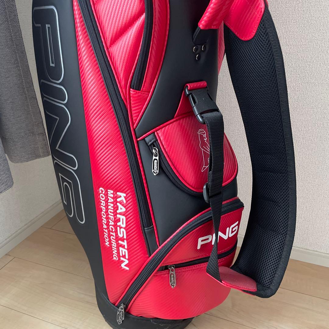 【美品】左利き用PING セット販売　ゴルフバッグ