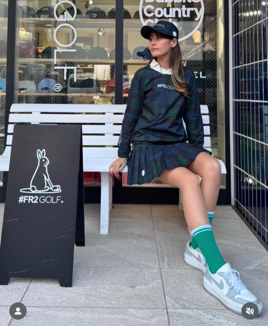 極美品 FR2GOLF ブラックウォッチカラー スニード ユニセックス
