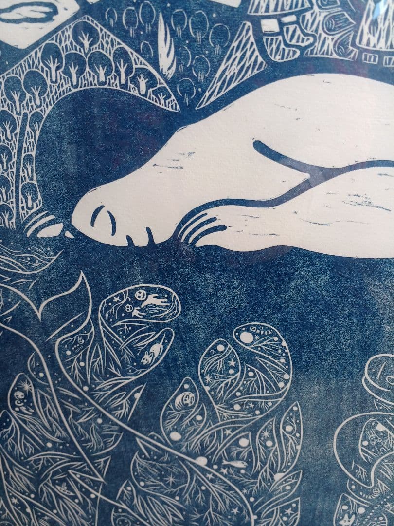 版画　小林煌さんの作品