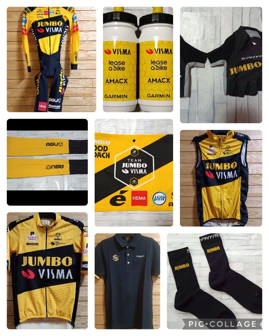 (*き様 支給品　Jumbo visma　サイクルジャージ　AGU　ユンボヴィス
