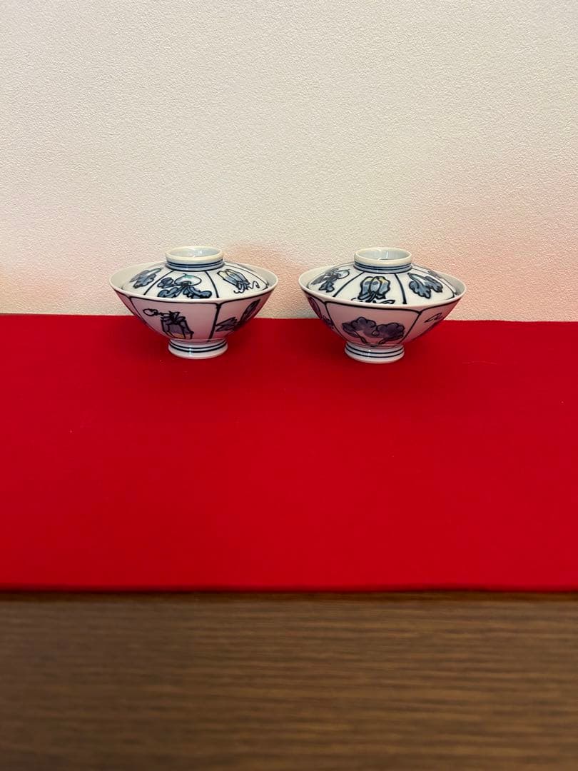 源右衛門　蓋付きご飯茶碗5客