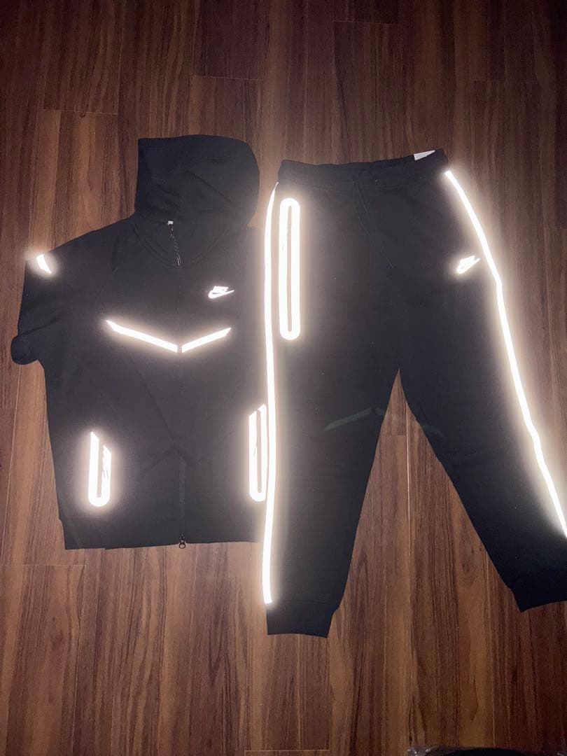反射 Nike テックフリース セットアップ M 上下 リフレクティング