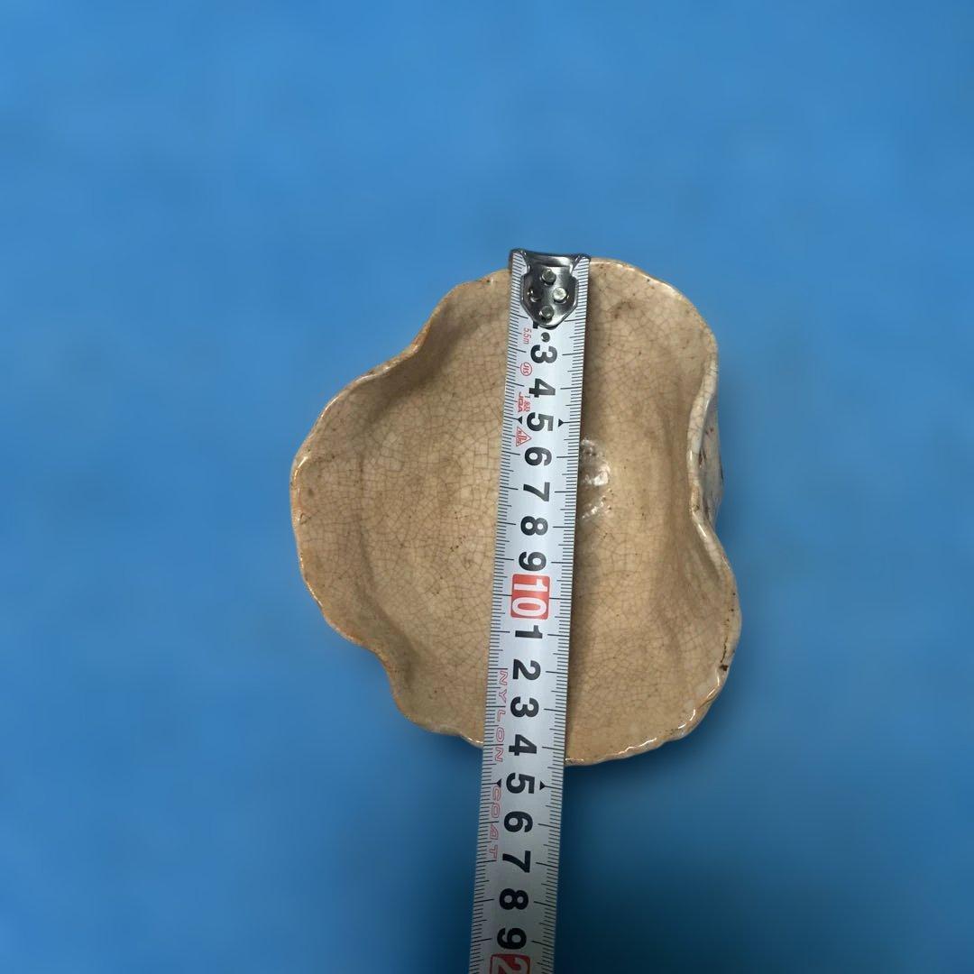 【楽山焼】　蟹　お皿　小物入れ　器　菓子皿❓小皿　アンティーク　楽山焼き