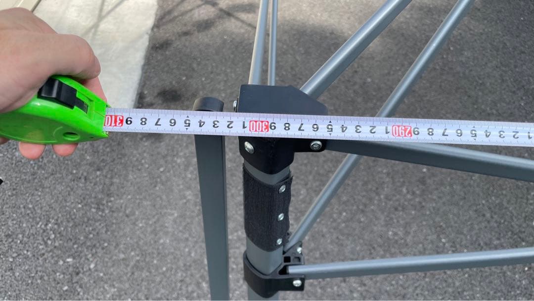 タープテント ワンタッチタープテント　3m×3m　オーニング付き