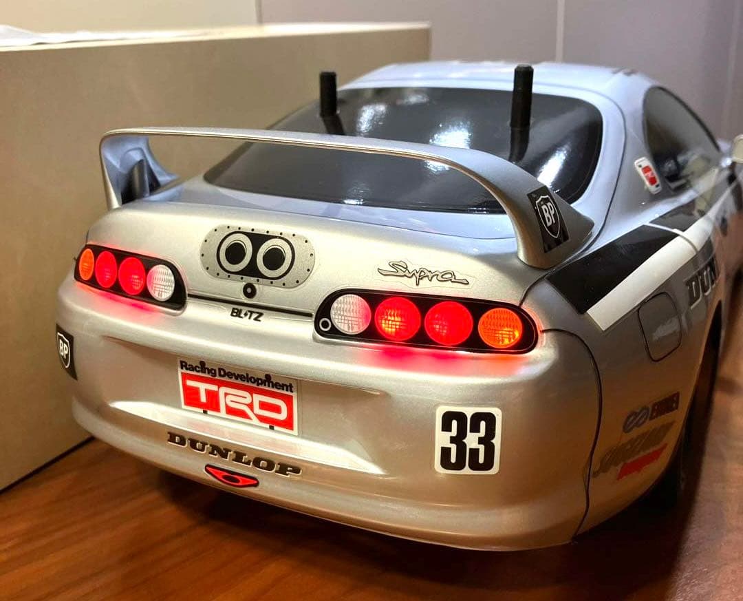 電飾付き タミヤ SP.1291 トヨタ 80スープラ スペアボディ