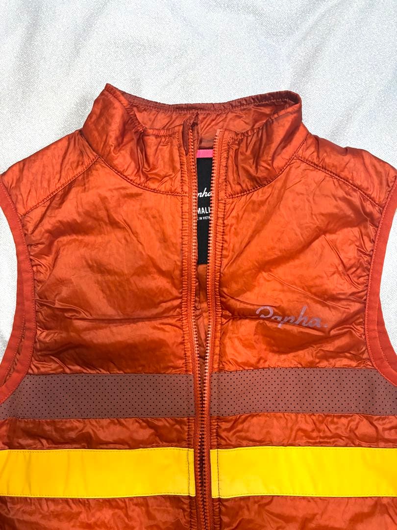 Rapha メンズ ブルベ インサレーテッド ジレ S オレンジ
