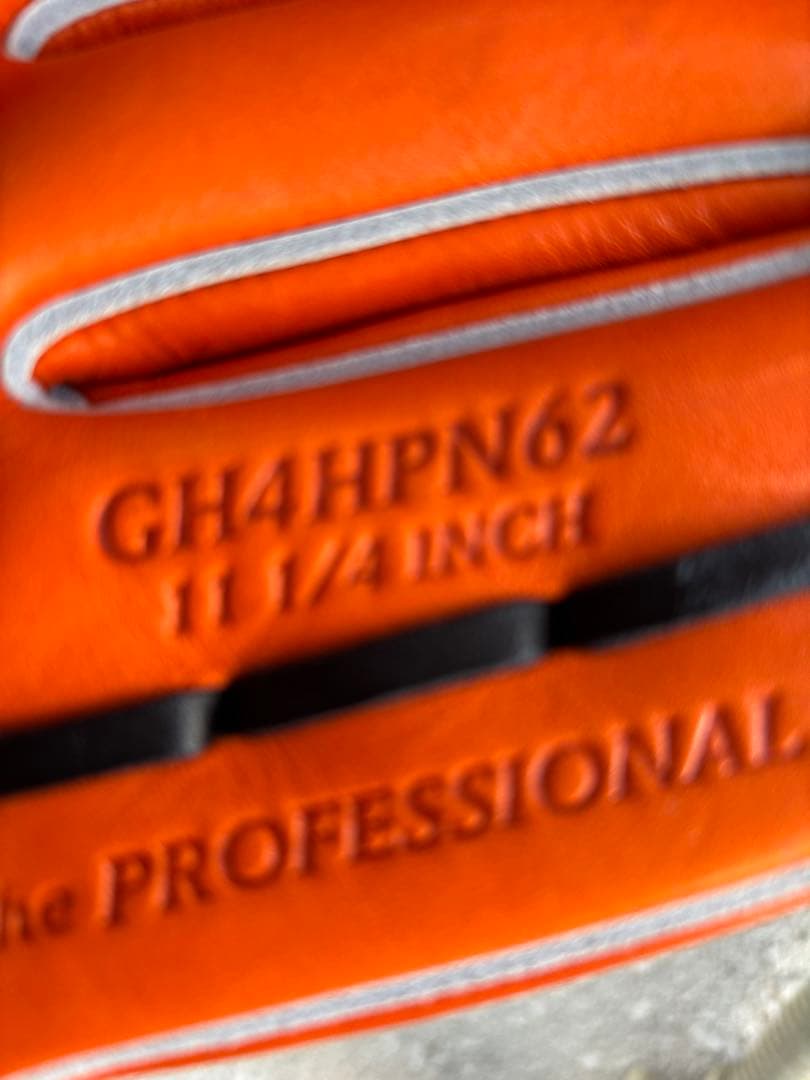 硬式Rawlings GH4HPN62 野球グローブ オレンジ