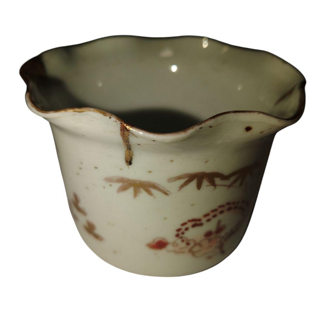 江戸時代　金彩松竹梅文蕎麦猪口　向付　骨董品　古伊万里焼