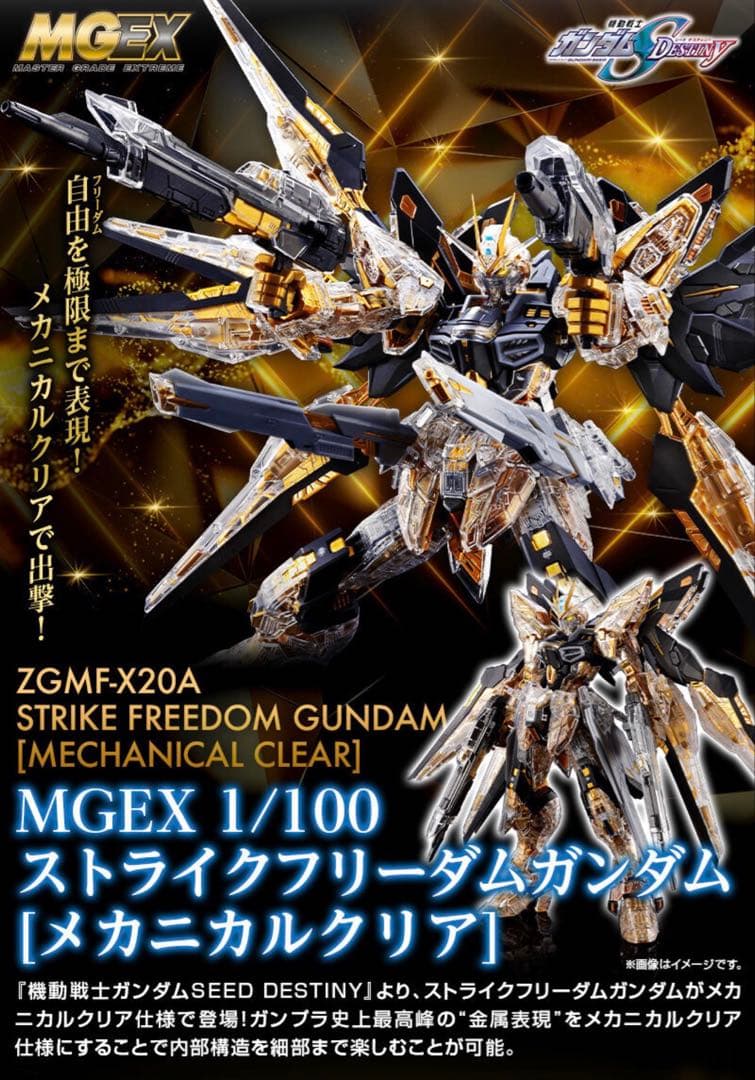 即日発送　MGEX 1/100 ストライクフリーダムガンダム メカニカルクリア